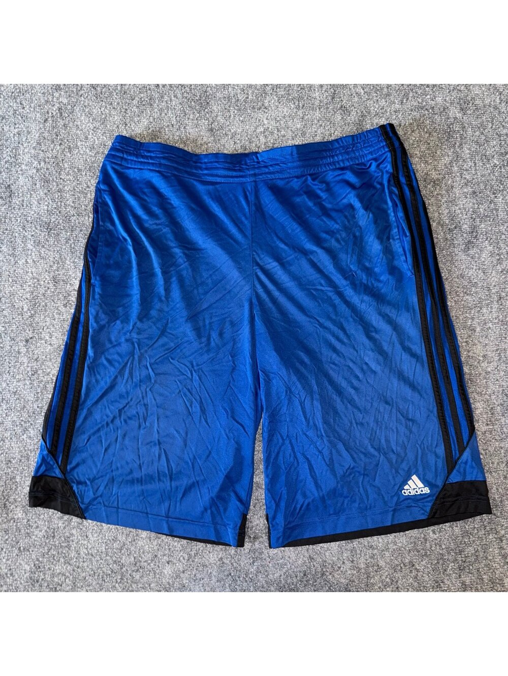 Adidas Blue Baggy Athletic Hoop Shorts Mens MD Vtg y2k 90s Rare
